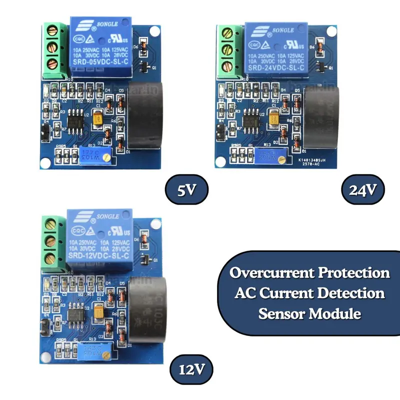 Overcurrent Protection Ac Current Detection Sensor Module 1