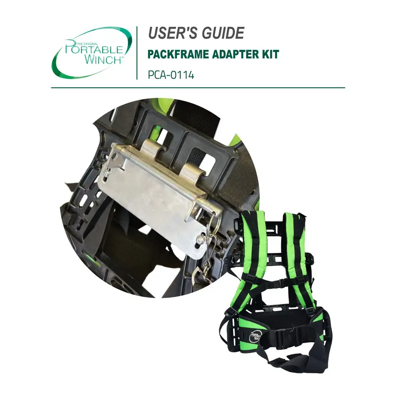 Packframe Adapter Kit - Instructions 1