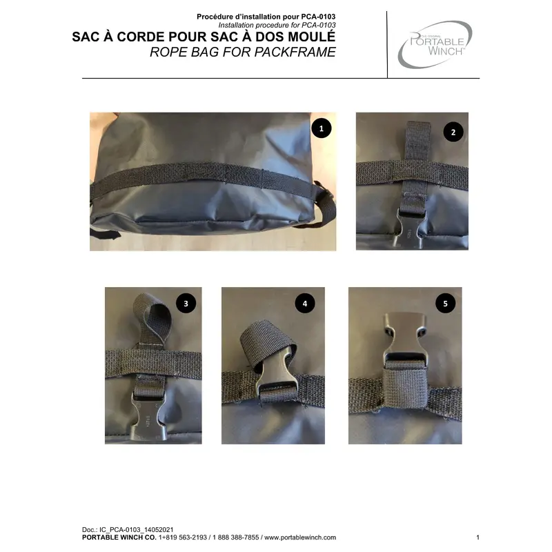 Pca-0103 Rope Bag For Pack Frame 1