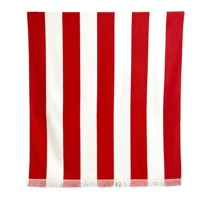 Porto Strandhanddoek Rood - 90X170cm 1