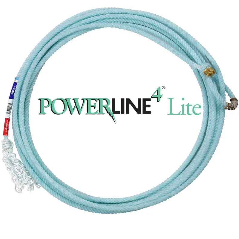 Powerline4 Lite Team Rope, 4-Strand Coretech Nylon  – Western Head & Heal Roping Gear 1