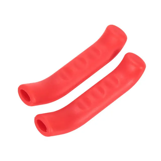 Red Brake Handle Silicone Sleeve Anti-Slip Brake Lever Protector Cover 1
