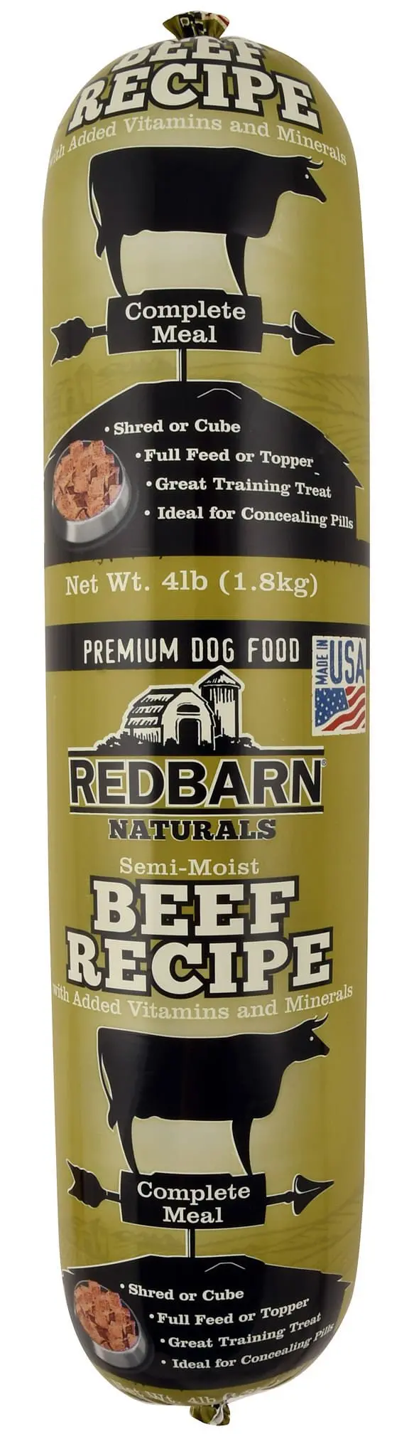 Redbarn Naturals Premium Dog Food Roll – Single-Protein Beef Or Chicken | Complete Meal, Highly Digestible, Healthy Skin & Coat 2