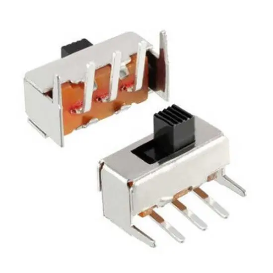 Right Angle 3 Pin 2 Position Spdt 1P2t Pcb Panel Mini Slide Switch L Shape Bent 1