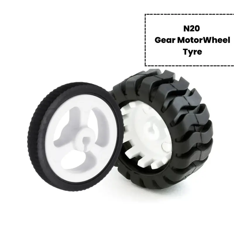 Rubber Wheel Tyre For N20 Gear Motor 1