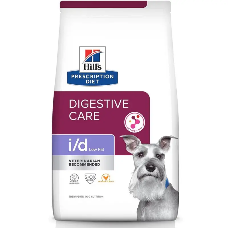 Rx Hill's Prescription Diet I/D Digestive Care Low Fat Chicken Flavor Dry Dog Food, 8.5 Lb Bag 1