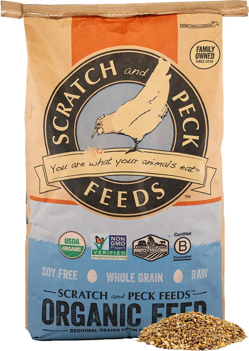 Scratch And Peck Feeds Cluckin’ Good Organic Scratch N’ Corn 1
