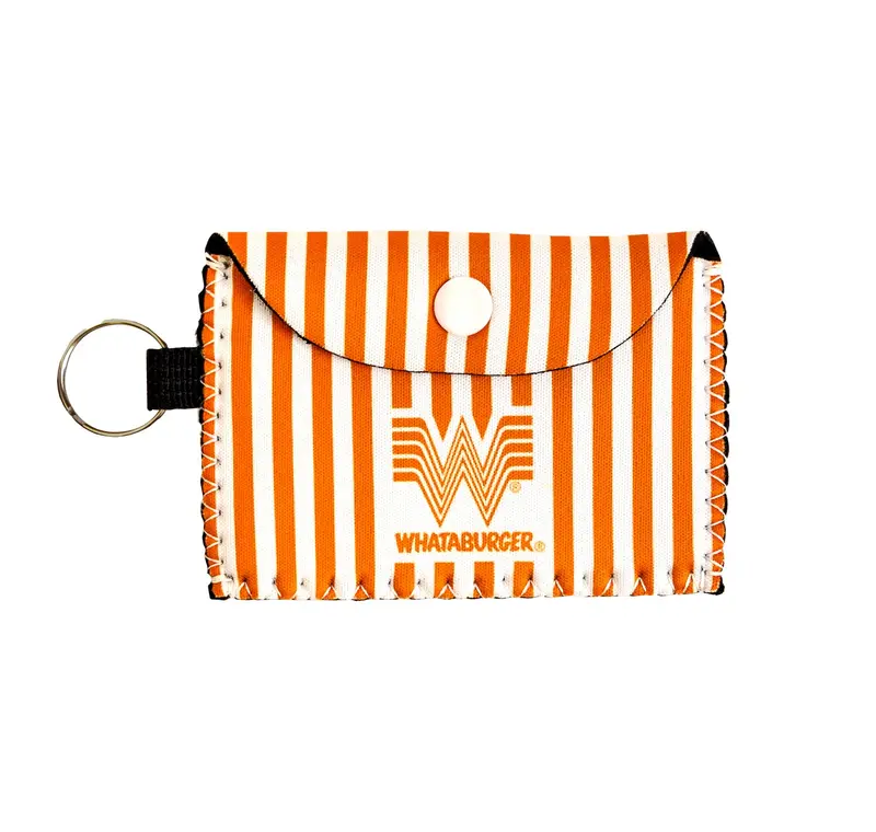 Striped Pouch Keychain 1