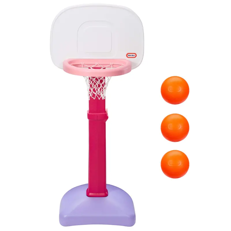 Totsports™ Easy Score™ Pink Basketball Set With 3 Basketballs 1
