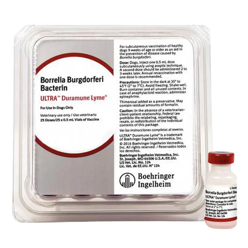 Trucan Ultra Lyme / Duramune Lyme Vaccine For Dogs (25 X 0.5Ml) 1