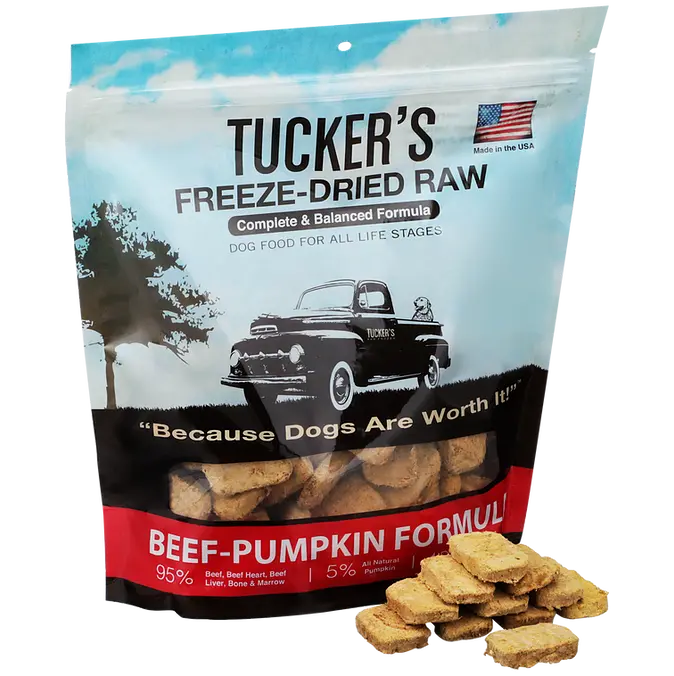 Tucker's Freeze-Dried Raw Beef-Pumpkin Dog Food 1