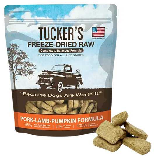 Tucker's Freeze-Dried Raw Pork-Lamb-Pumpkin Dog Food 1
