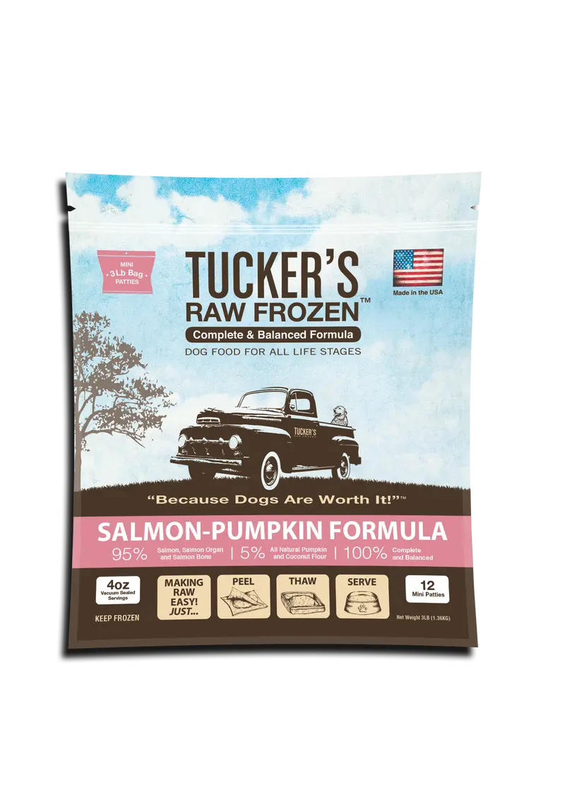 Tucker's Salmon-Pumpkin Raw Frozen Dog Food 1