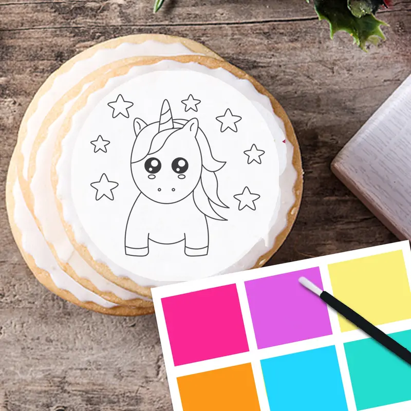 Unicorn Horse Pre-Cut Pyo Cookie Toppers 1