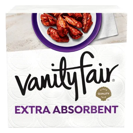 Vanity Fair Extra Absorbent White Napkins 1