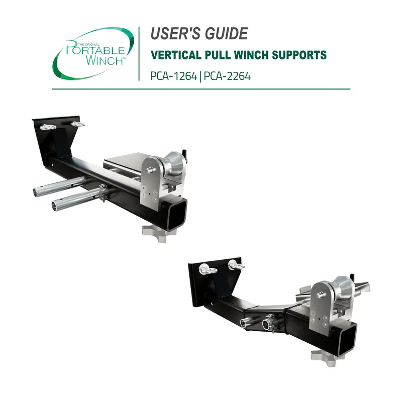 Vertical Pull Winch Supports - Instructions 1