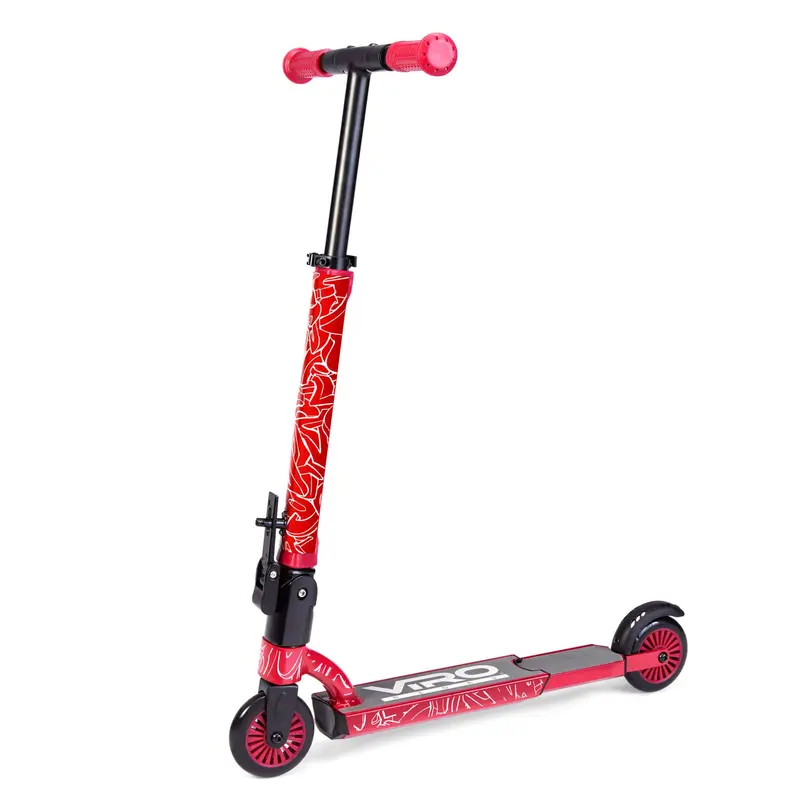Viro Rides Compact Scooter Black And Red 1