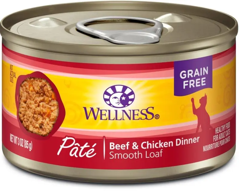 Wellness Complete Health Natural Grain Free Beef And Chicken Pate Wet Canned Cat Food 1