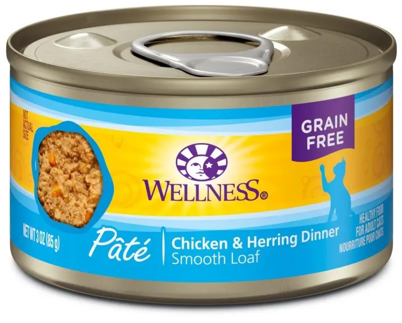 Wellness Complete Health Natural Grain Free Chicken And Herring Pate Wet Canned Cat Food 1