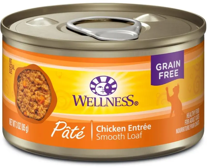 Wellness Complete Health Natural Grain Free Chicken Pate Wet Canned Cat Food 1