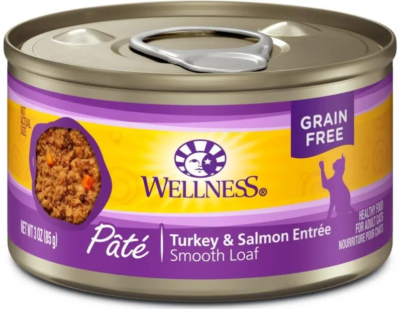 Wellness Complete Health Natural Grain Free Turkey And Salmon Pate Wet Canned Cat Food 1
