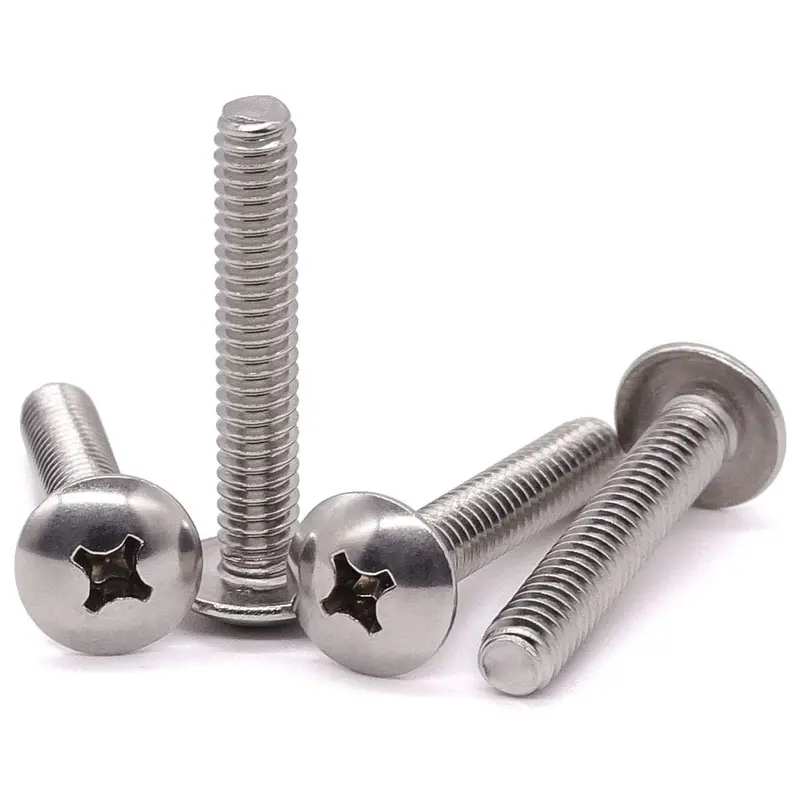 White-Polished Bolt Truss-Head Machine Screw 1