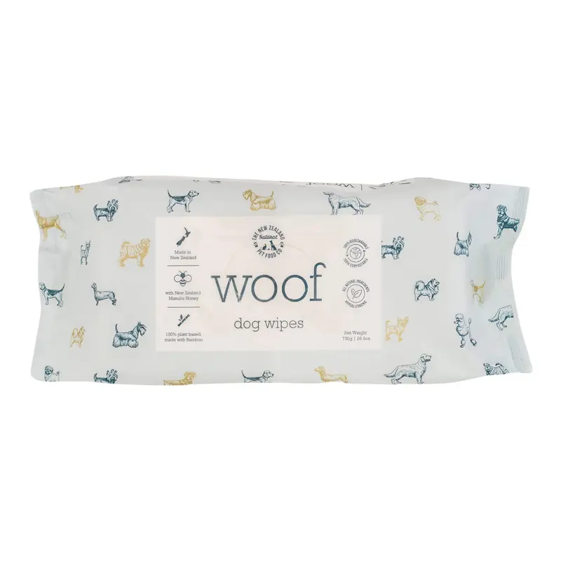 Woof Dog Wipes, Manuka Honey 1