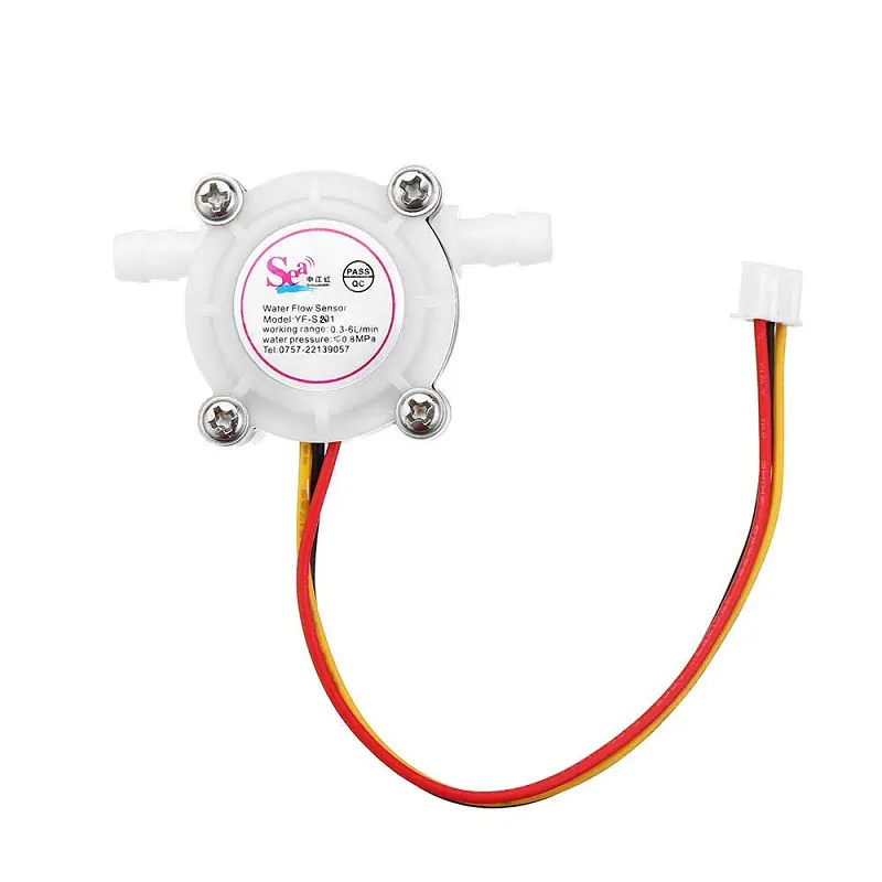 Yf-S401 Water Flow Sensor Flowmeter 0.3-6L/Min 3.5Mm White 1