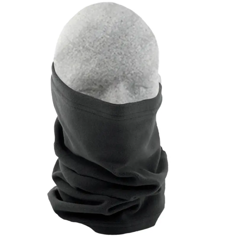 Zan Headgear - Neck Tube Fleece Solid Black 1