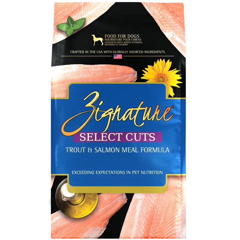 Zignature Select Cuts Trout And Salmon Formula Dog Food 1