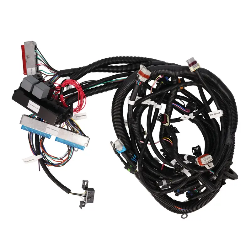 Top Street Performance Wh1200 Standalone Ls1 Wiring Harness With Drive-By-Cable & T56 Manual Transmission Support 1